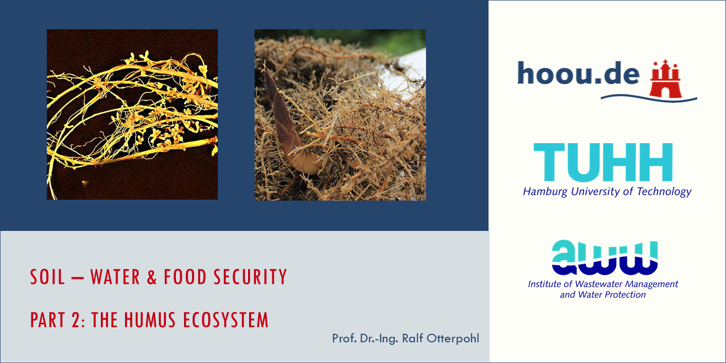 Opening slide Soil - Water & Food Security Part 2: The Humus Ecosystem