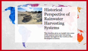 Traditional Rainwater Harvesting Systems Timeline