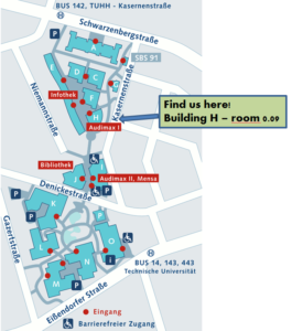 Find us here: University of Technology Hamburg, Building H, Room 0.09