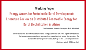 Rural Energy Systems Literature Review