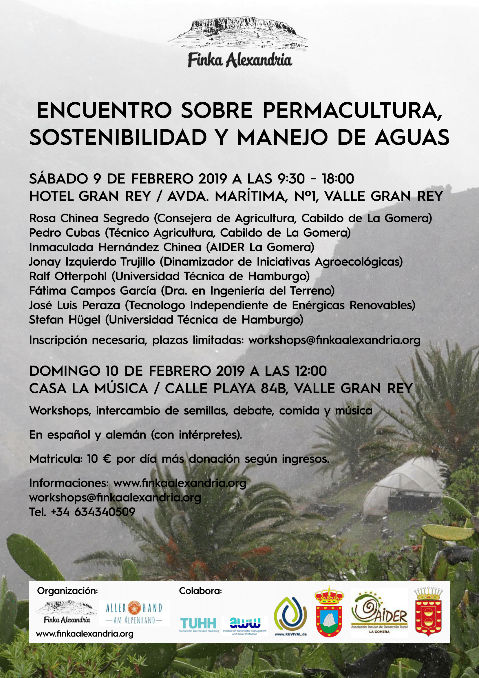 Poster Conference on Permaculture, Sustainability and Water La Gomera